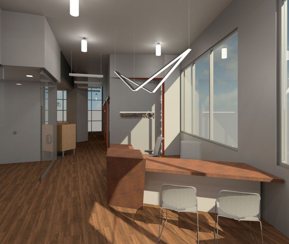 Image of rendering for business accelerator construction project
