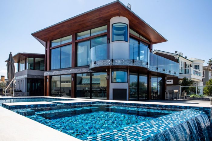 Seaside custom estate in southern california constructed by kcm group in 2019.